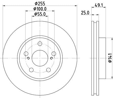 Brake Disc 8DD 355 104-891 - image 4