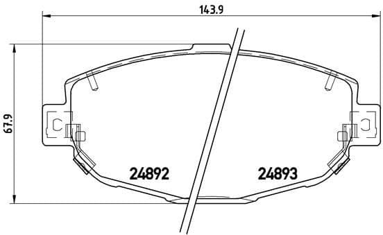 Brake Pad Set, disc brake PRIME LINE P 83 104