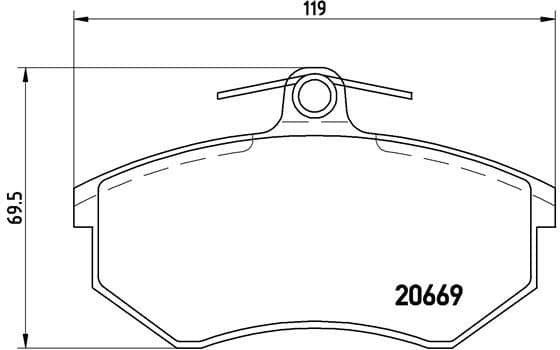 Brake Pad Set, disc brake PRIME LINE P 85 093