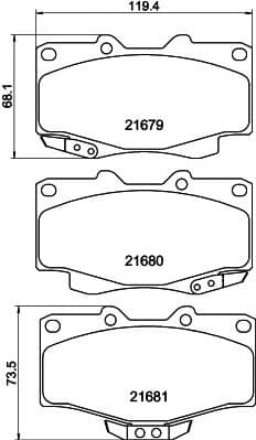 Brake Pad Set, disc brake 8DB 355 015-351 - image 4