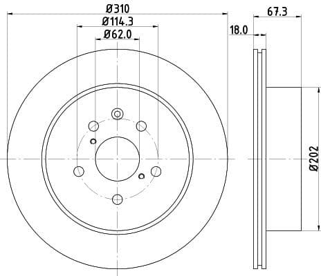 Brake Disc 8DD 355 112-881 - image 4