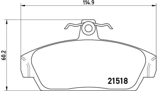 Brake Pad Set, disc brake PRIME LINE P 52 015