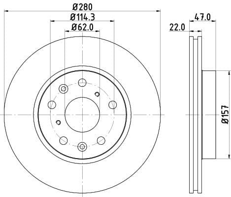 Brake Disc 8DD 355 113-631 - image 4