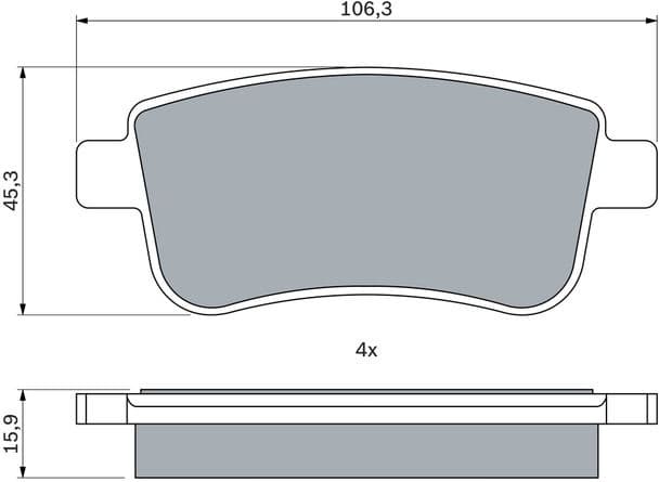 Brake Pad Set, disc brake 0 986 424 942 - image 10