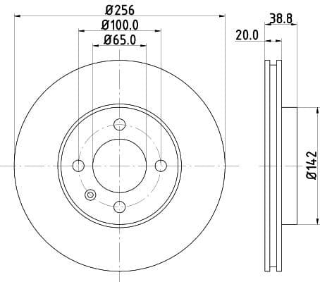 Brake Disc PRO 8DD 355 101-321 - image 4