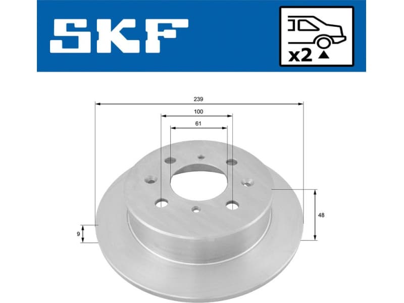 Brake Disc VKBD 90567 S2 - image 2