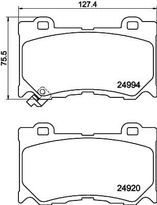 Brake Pad Set, disc brake 8DB 355 015-411 - image 4