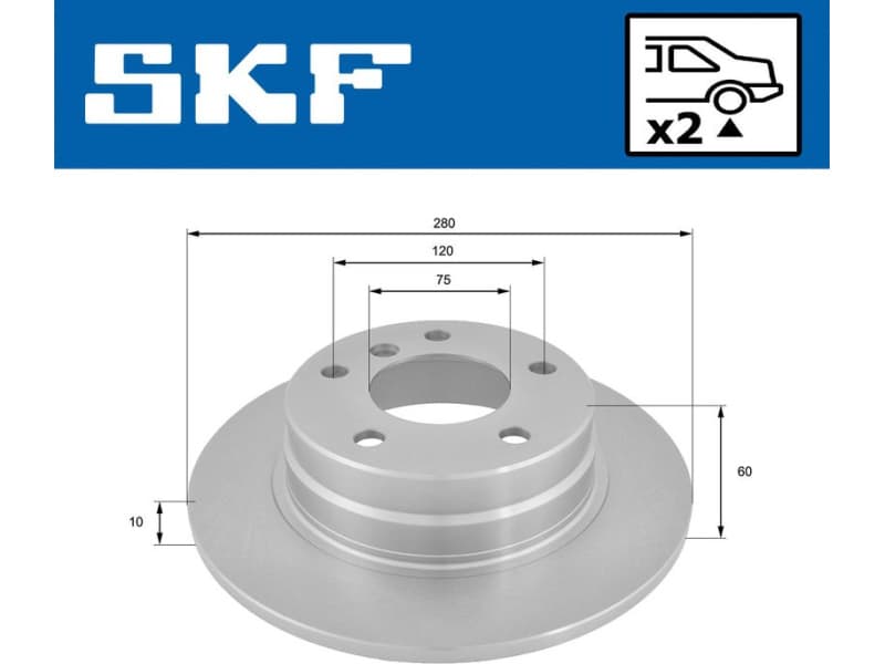 Brake Disc VKBD 90466 S2 - image 2