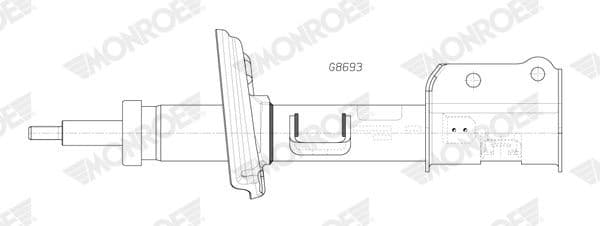 Shock Absorber MONROE ORIGINAL (Gas Technology) G8693