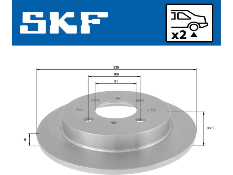 Brake Disc VKBD 90425 S2 - image 2