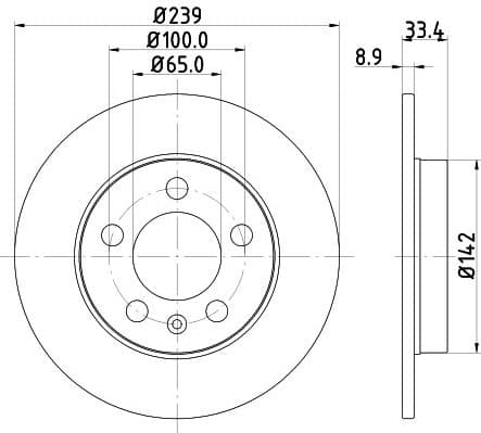 Brake Disc PRO 8DD 355 107-461 - image 4
