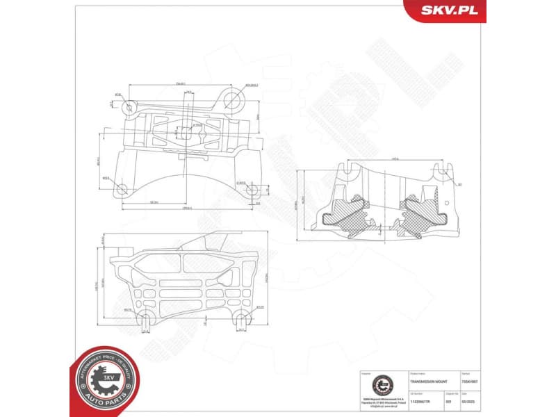 Mounting, automatic transmission 75SKV807 - image 6
