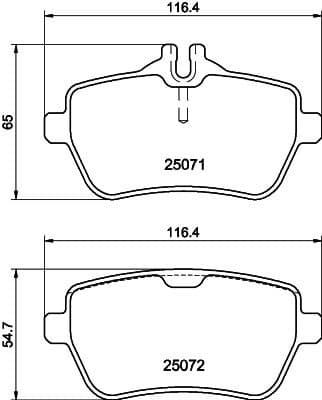 Brake Pad Set, disc brake 8DB 355 020-471