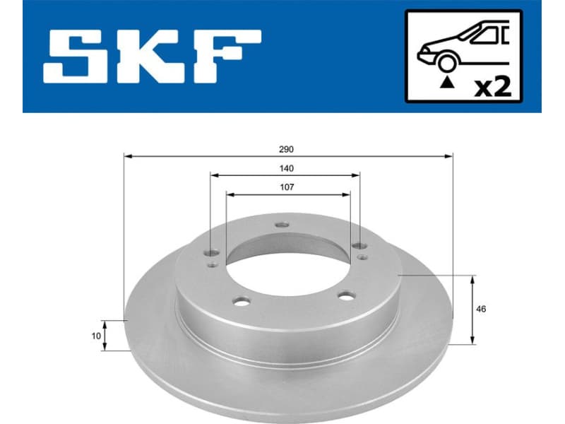 Brake Disc VKBD 80399 S2 - image 2
