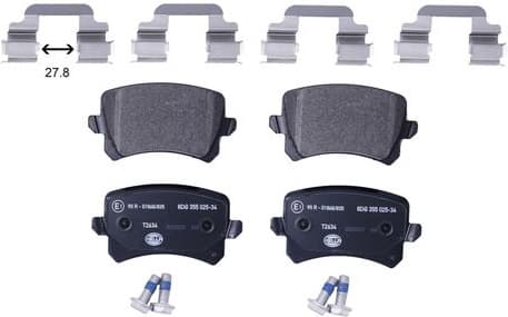 Brake Pad Set, disc brake 8DB 355 025-341