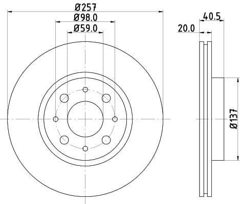 Brake Disc PRO 8DD 355 103-871 - image 4