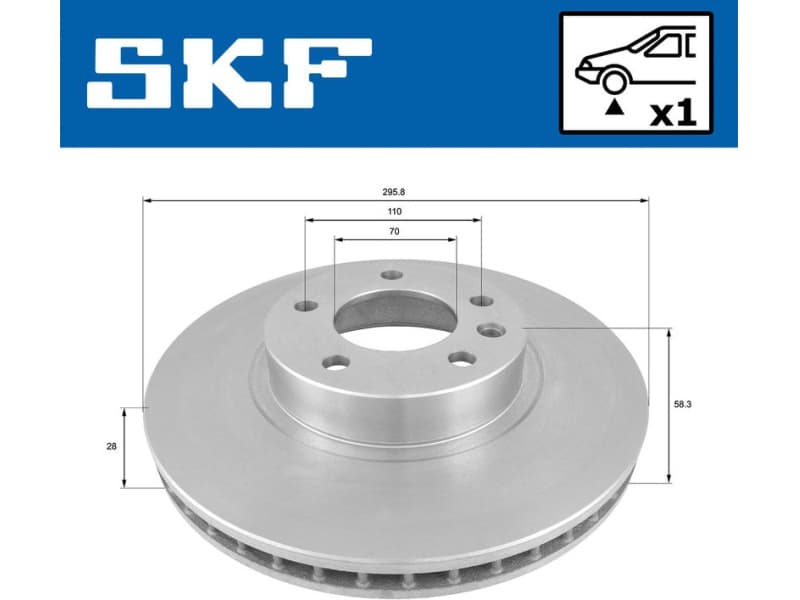 Brake Disc VKBD 80645 V1 - image 2