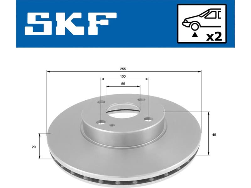 Brake Disc VKBD 80804 V2 - image 2