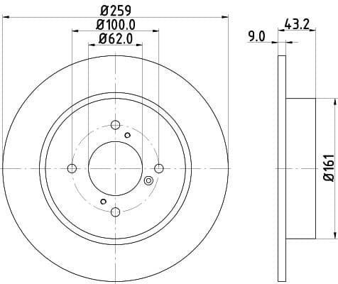 Brake Disc PRO 8DD 355 117-301