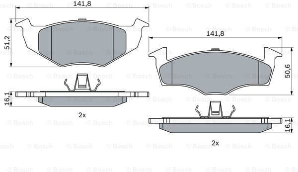 Brake Pad Set, disc brake 0986494005 - image 7