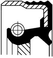 Seal differential-shaft 120 14824B - image 2