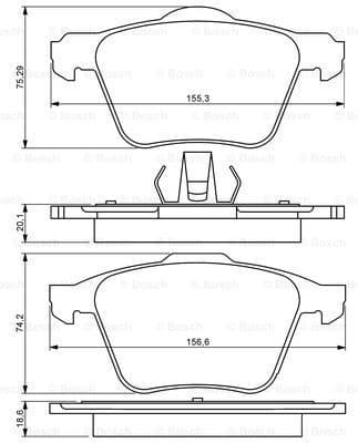 Brake Pad Set, disc brake 0986494245 - image 7