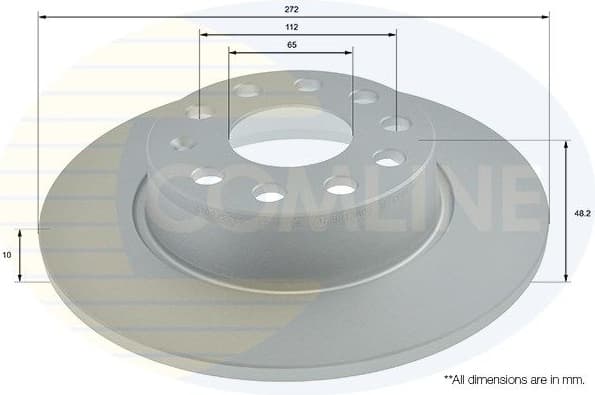 Brake disc, 1pcs REAR ADC1497 - image 2