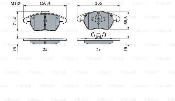 Brake Pad Set, disc brake 0986424825 - image 7