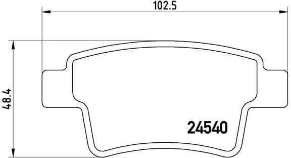 Brake pads rear, Top Quality P61085