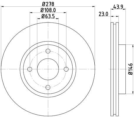 Brake Disc PRO 8DD 355 118-181 - image 4