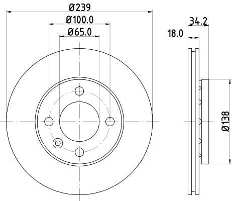 Brake Disc PRO 8DD 355 104-211 - image 3