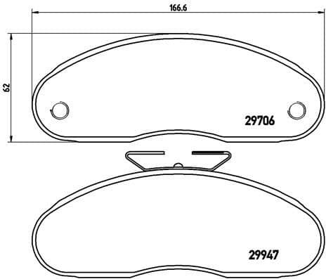Brake Pad Set, disc brake PRIME LINE P 68 013