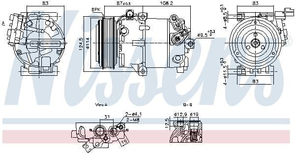 Compressor, air conditioning ** FIRST FIT ** 890897