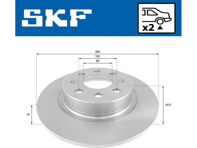 Brake Disc VKBD 90631 S2 - image 2