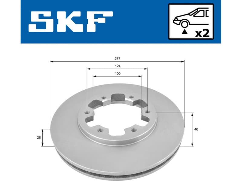 Brake Disc VKBD 80481 V2 - image 2