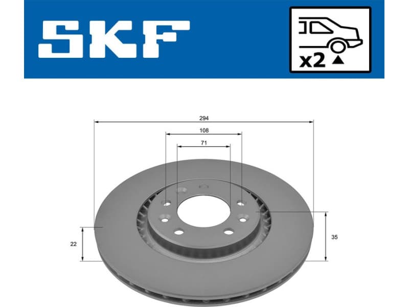 Brake Disc VKBD 91305 V2 - image 2