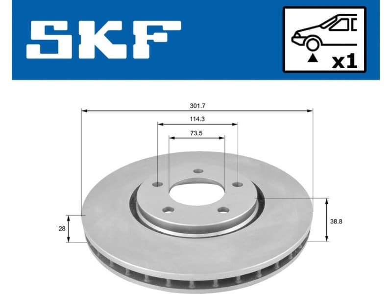 Brake Disc VKBD 80872 V1 - image 2