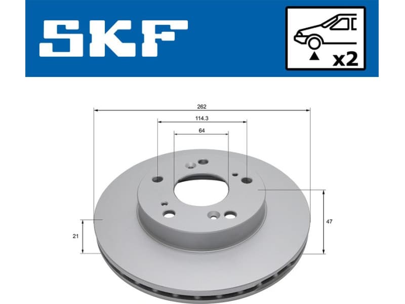 Brake Disc VKBD 80732 V2 - image 2
