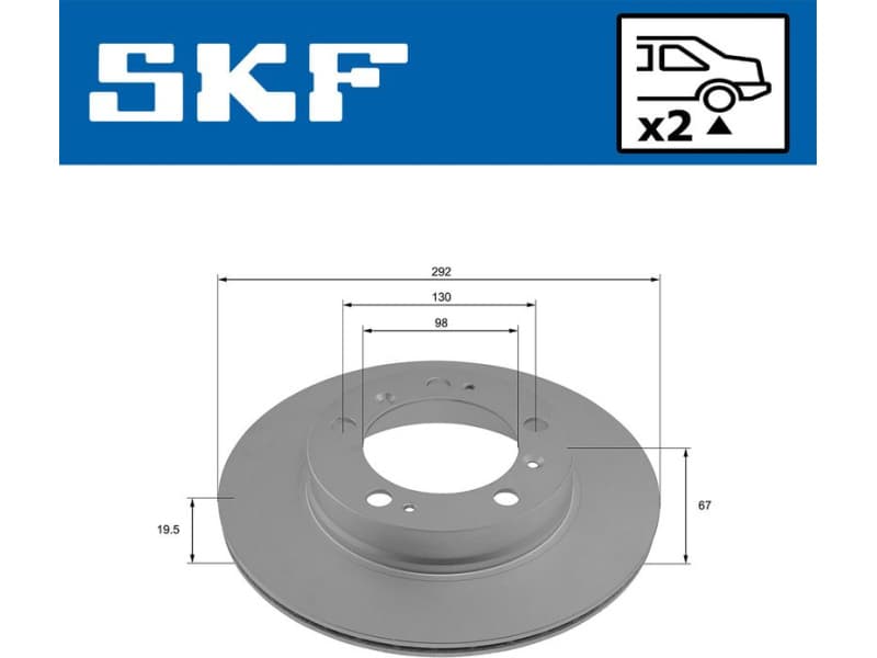Brake Disc VKBD 90925 V2 - image 2