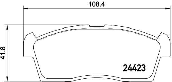 Brake Pad Set, disc brake PRIME LINE P 54 049