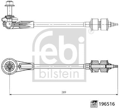 Link/Coupling Rod, stabiliser bar 196516
