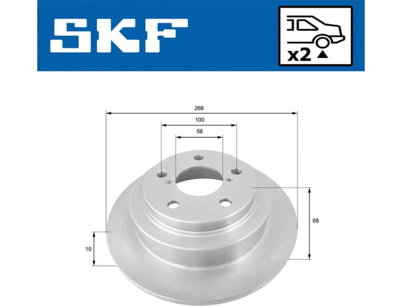 Brake Disc VKBD 90706 S2 - image 2