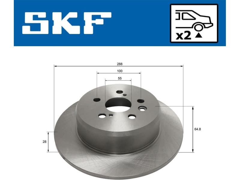 Brake Disc VKBD 90969 S2 - image 2
