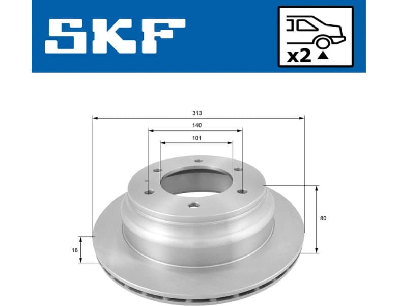 Brake Disc VKBD 90850 V2 - image 2