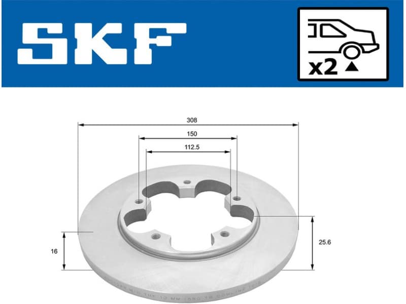 Brake Disc VKBD 90460 S2 - image 2