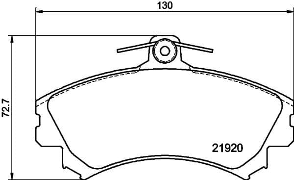 Brake Pad Set, disc brake 8DB 355 006-701