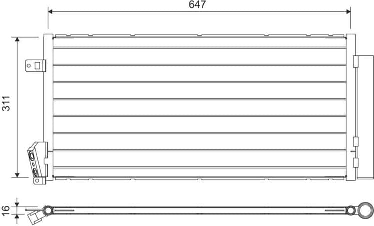 Condenser, air conditioning 814377