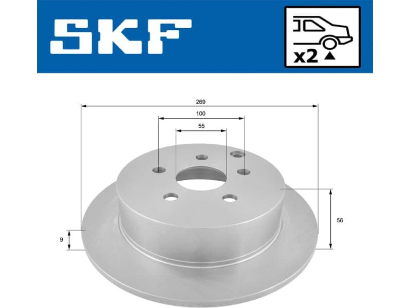 Brake Disc VKBD 90531 S2 - image 2