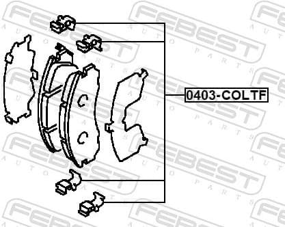 Accessory Kit, disc brake pad 0403-COLTF - image 2