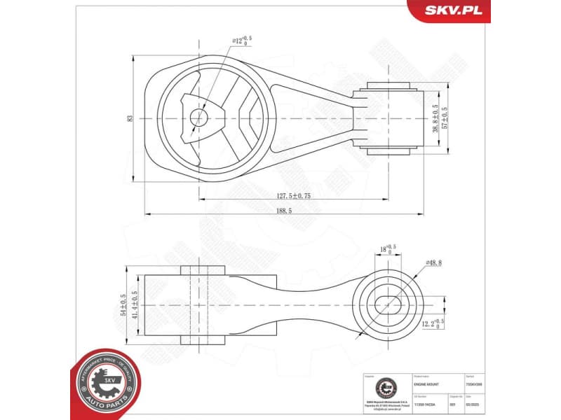 Mounting, engine 75SKV269 - image 5